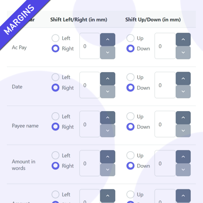 Print and Margin Settings