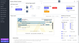 Manage Cheque Layout